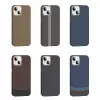 Apple İphone 13 Kılıf Magsafe Şarj Karbon Fiber Görünümlü Hafif Sağlam Gros Kapak