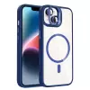 Apple İphone 14 Kılıf Standlı Ve Kamera Lens Hediyeli M-safe Şarj Özellikli Lopard Etro Kapak