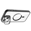 Apple İphone 14 Kılıf Standlı Ve Kamera Lens Hediyeli M-safe Şarj Özellikli Lopard Etro Kapak