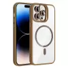 Apple İphone 14 Pro Max Kılıf Standlı Kamera Lens Koruma Hediyeli Magsafe Şarj Lopard Etro Kapak Koruyucu