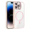 Apple İphone 14 Pro Max Kılıf Standlı Kamera Lens Koruma Hediyeli Magsafe Şarj Lopard Etro Kapak Koruyucu
