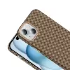 Apple İphone 15 Kılıf Magsafe Şarj Karbon Fiber Görünümlü Hafif Sağlam Lopard Gros Kapak Telefon Kılıfı