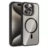 Apple İphone 15 Pro Kılıf Standlı Kamera Lens Koruma Hediyeli Magsafe Şarj Lopard Etro Kapak Koruyucu