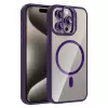 Apple İphone 15 Pro Max Kılıf Standlı Kamera Lens Koruma Hediyeli Magsafe Şarj Lopard Etro Kapak Koruyucu