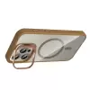 Apple İphone 15 Pro Max Kılıf Standlı Kamera Lens Koruma Hediyeli Magsafe Şarj Lopard Etro Kapak Koruyucu