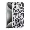 Apple İphone 16 Plus Kılıf Parlak Desenli Silikon Mep Kapak Telefon Kılıfı Leopar-Fiyonk-Geo Desenleriyle