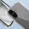 Apple İphone 16 Plus Kılıf Lopard Nitro Antishock Köşe Koruma Darbe Emici Şeffaf Doku Silikon