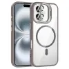 Apple İphone 16 Plus Kılıf Standlı Kamera Lens Koruma Hediyeli Magsafe Şarj Lopard Etro Kapak Koruyucu