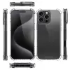 Apple İphone 16 Pro Kılıf Lopard Nitro Antishock Köşe Koruma Darbe Emici Şeffaf Doku Silikon