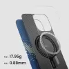 Apple İphone 16 Pro Kılıf Magsafe Şarj Lumintex Teknolojili Fosforlu Aramid Fiber Pitaka Tactile Woven Starpeak Series Milky Way