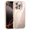 Apple İphone 16 Pro Kılıf Standlı Kamera Lens Koruma Hediyeli Magsafe Şarj Lopard Etro Kapak Koruyucu
