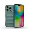 Apple İphone 16 Pro Max Kılıf Esnek Tpu Oyuklu Arka Yüzey Tasarımlı Lopard Etnik Silikon Kapak
