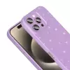 Apple İphone 16 Pro Max Kılıf Simli Işılıtılı Renkli Parlak Kamera Korumalı Silikon Kapak Koton
