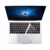 Apple Macbook 13.3 Air 2020 A2337 Lopard Klavye Koruyucu Şeffaf Silikon Ped