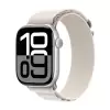 Apple Watch 10 46mm Alpine Loop Metal Toka Örgü Işleme Kordon Premium Kayış Krd-74