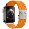 Apple Watch 10 46mm Lopard Krd-133 Naylon Kumaş Hasır Örgülü Kordon