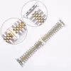 Apple Watch 38mm Parlak Çift Renk Metal Kordon Krd-36 Saat Kayışı