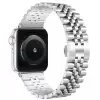 Apple Watch 40mm Parlak Çift Renk Metal Kordon Krd-36 Saat Kayışı
