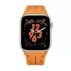 Apple Watch 42mm Krd-127 Metal Tokalı Silikon Kordon