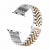 Apple Watch 42mm Parlak Çift Renk Metal Kordon Krd-36 Saat Kayışı