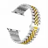 Apple Watch 42mm Parlak Çift Renk Metal Kordon Krd-36 Saat Kayışı