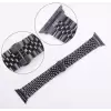 Apple Watch 42mm Parlak Çift Renk Metal Kordon Krd-36 Saat Kayışı
