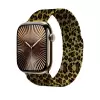 Apple Watch 44mm Lopard Krd-01 Leopar Desenli Metal Kordon