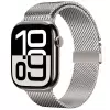 Apple Watch 7 41mm Metal İnce Spor Premium Hasır Kordon Krd-121