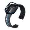 Apple Watch 7 45mm 600d Aramid Fiber Classic Series Black-blue Twill Kasa Koruyucu Pitaka Air Case