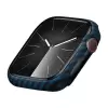 Apple Watch 7 45mm 600d Aramid Fiber Classic Series Black-blue Twill Kasa Koruyucu Pitaka Air Case