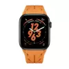 Apple Watch 7 45mm Krd-127 Metal Tokalı Silikon Kordon