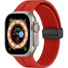 Apple Watch Ultra 49mm  KRD-84 Magnetic Tokalı A+ Kalite Sport Silikon Kordon