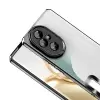 Honor 200 Kamera Lens Korumalı Şeffaf Renkli Logo Gösteren Omega Kapak