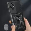 Honor 200 Kılıf Magnetik Standlı Kamera Korumalı Lopard Sürgülü Kamera Korumalı Yüzüklü Tasarım Armor Vega