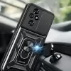 Honor 200 Pro Kılıf Magnetik Standlı Kamera Korumalı Lopard Sürgülü Kamera Korumalı Yüzüklü Tasarım Armor Vega