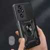 Honor 200 Pro Kılıf Magnetik Standlı Kamera Korumalı Lopard Sürgülü Kamera Korumalı Yüzüklü Tasarım Armor Vega