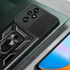Honor 200 Pro Kılıf Magnetik Standlı Kamera Korumalı Lopard Sürgülü Kamera Korumalı Yüzüklü Tasarım Armor Vega