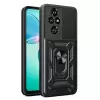 Honor 200 Pro Kılıf Magnetik Standlı Kamera Korumalı Lopard Sürgülü Kamera Korumalı Yüzüklü Tasarım Armor Vega