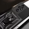 Honor 200 Pro Kılıf Magnetik Standlı Kamera Korumalı Lopard Sürgülü Kamera Korumalı Yüzüklü Tasarım Armor Vega