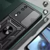 Honor 70 Kılıf Magnetik Standlı Kamera Korumalı Lopard Sürgülü Kamera Korumalı Yüzüklü Tasarım Armor Vega