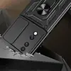 Honor 70 Kılıf Magnetik Standlı Kamera Korumalı Lopard Sürgülü Kamera Korumalı Yüzüklü Tasarım Armor Vega