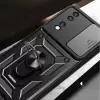Honor 70 Kılıf Magnetik Standlı Kamera Korumalı Lopard Sürgülü Kamera Korumalı Yüzüklü Tasarım Armor Vega