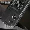Honor 90 Kılıf Magnetik Standlı Kamera Korumalı Lopard Sürgülü Kamera Korumalı Yüzüklü Tasarım Armor Vega