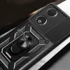 Honor 90 Kılıf Magnetik Standlı Kamera Korumalı Lopard Sürgülü Kamera Korumalı Yüzüklü Tasarım Armor Vega