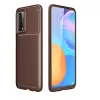 Huawei P Smart 2021 Kılıf Lopard Kamera Korumalı Karbon Desenli Negro Kapak Orijinal Yüzey Kılıf