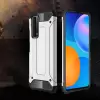 Huawei P Smart 2021 Kılıf Lopard Orijinal Katman Köşe Koruma Crash Silikon Tank Kapak