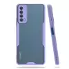 Huawei P Smart 2021 Kılıf Parfe Silikon Kapak Kamera Korumalı Kılıf Ultra Ince Buzlu Mat Renkli