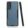 Huawei P Smart 2021 Kılıf Parfe Silikon Kapak Kamera Korumalı Kılıf Ultra Ince Buzlu Mat Renkli