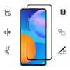 Huawei P Smart 2021 Lopard Kenarları Kırılmaya Dayanıklı Cam Ekran Koruyucu