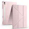 Lenovo Idea Tab Pro 12.7 Tb-373fu Kılıf Lopard Tri Folding Kalem Bölmeli Standlı Kılıf